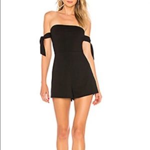 Black romper with arm ties